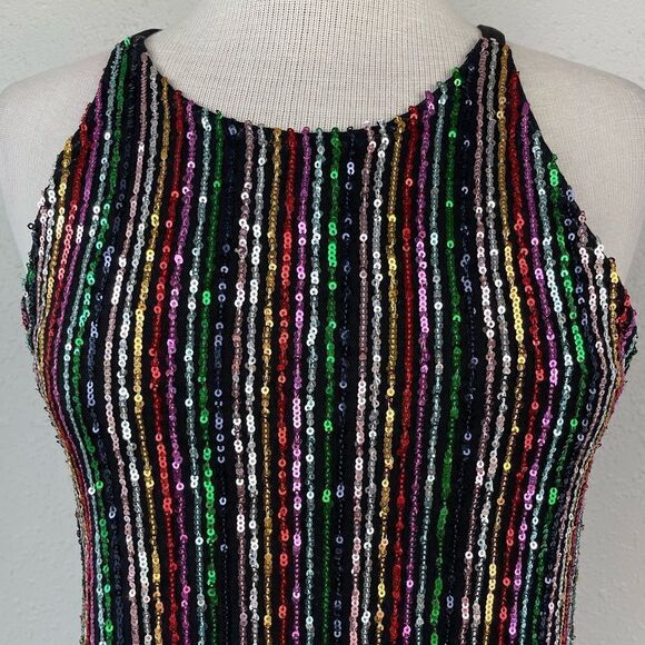 NWT Sanctuary Rainbow Sequin Tank Top Size XS - Picture 2 of 8